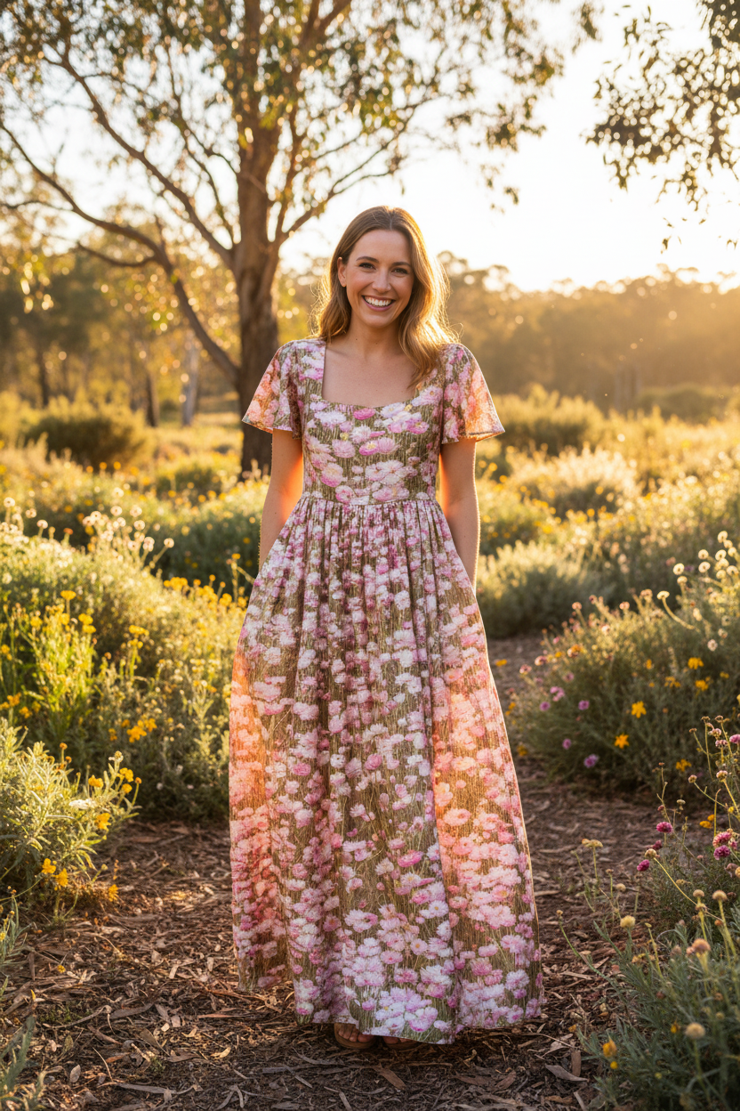 Pink Daisy Maxi